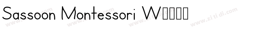 Sassoon Montessori W字体转换